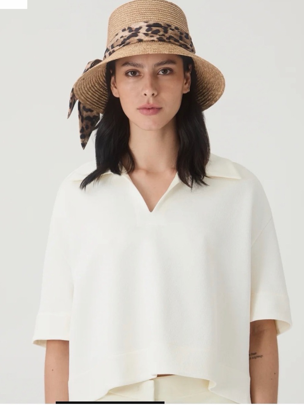 Eugenia Kim Ramona Woven Straw Bucket Hat in Natural Brown